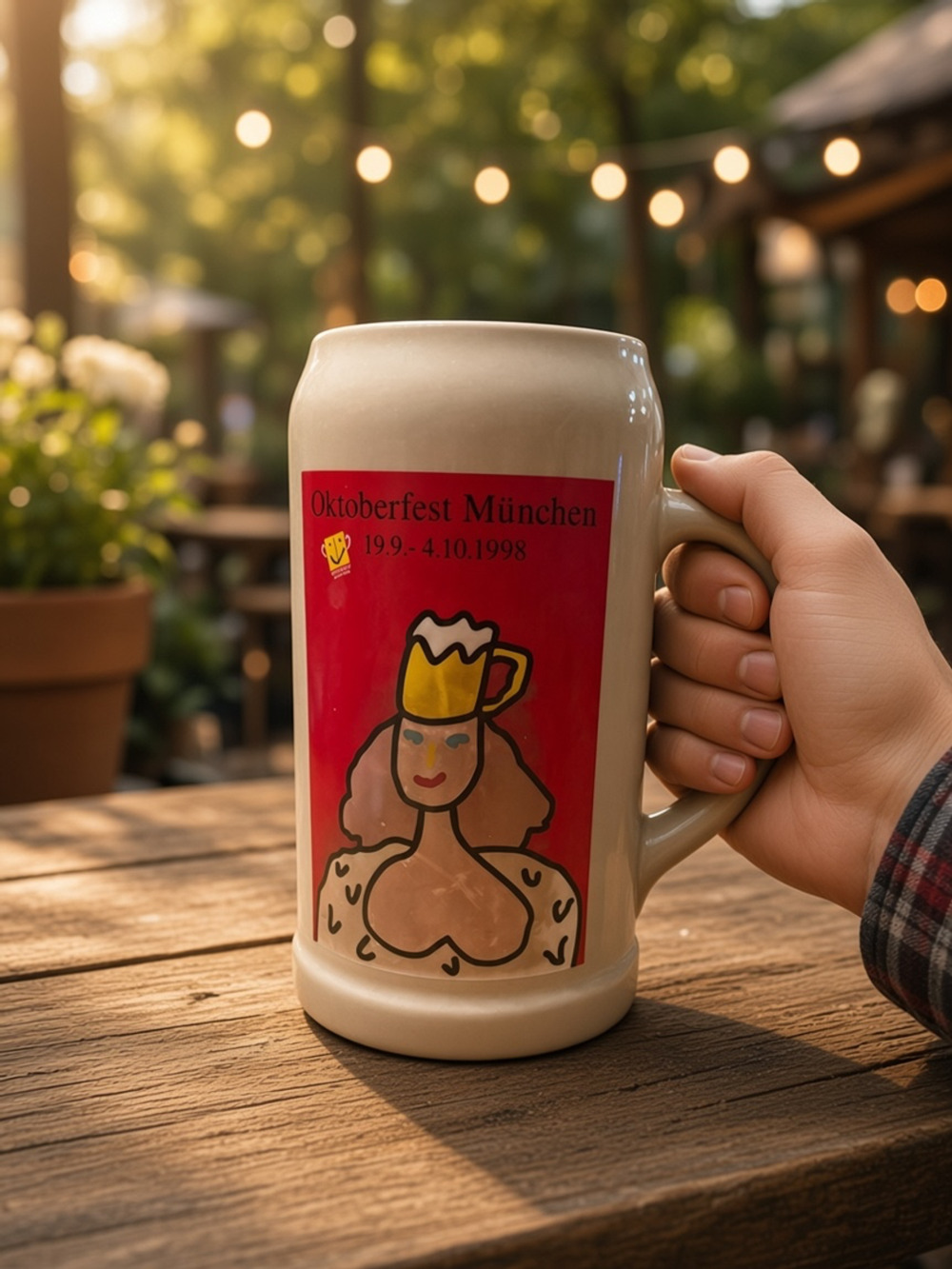 Rastal Oktoberfest München 1998 Beer Stein 1 Liter Stoneware